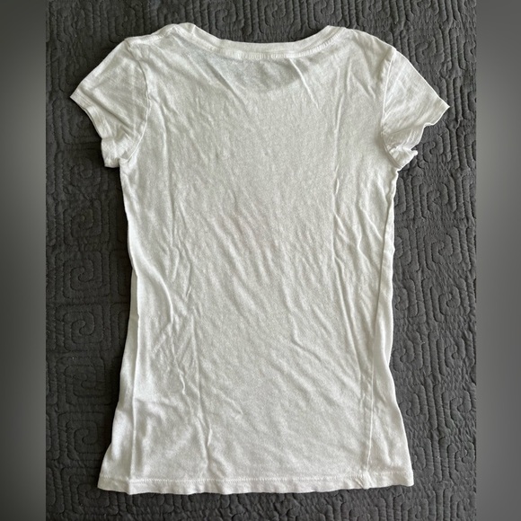 Aeropostale White and Pink Graphic Tee - Picture 3 of 3